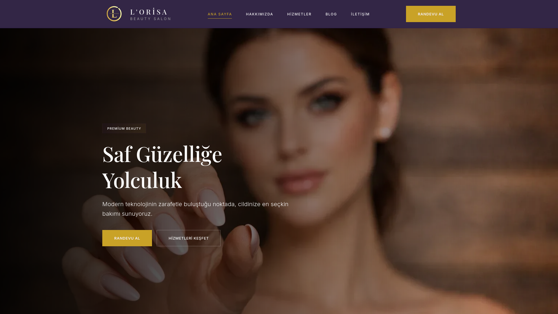 Lorisa Güzellik Merkezi web sitesi referansı