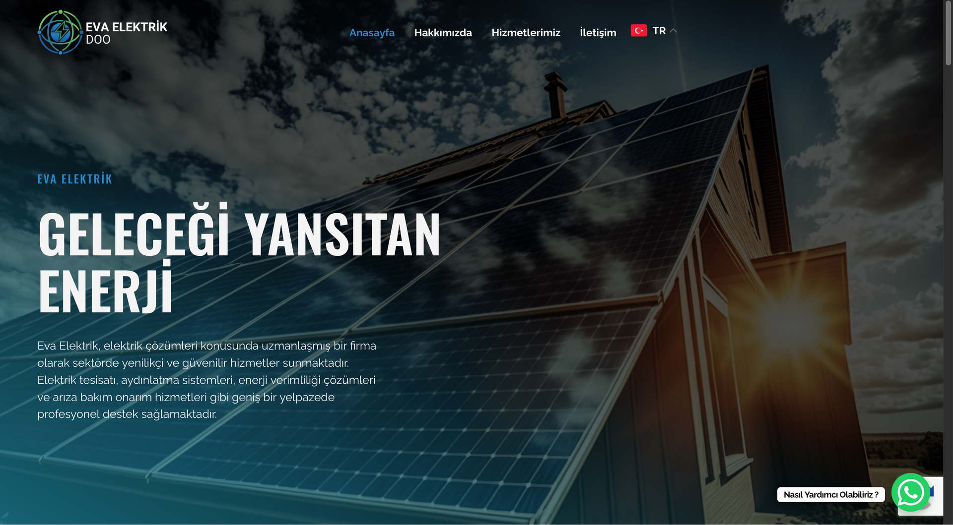 Eva Elektrik web sitesi referansı